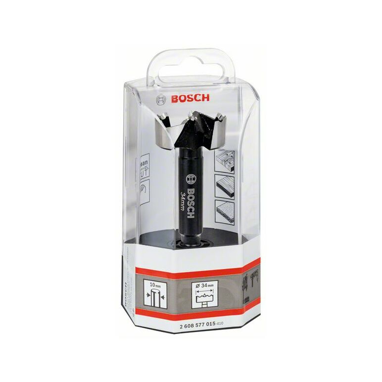 Bosch Forstnerbohrer, DIN 7483 G, 34 x 90 mm, d 10 mm, toothed-edge (2 608 577 015), image 