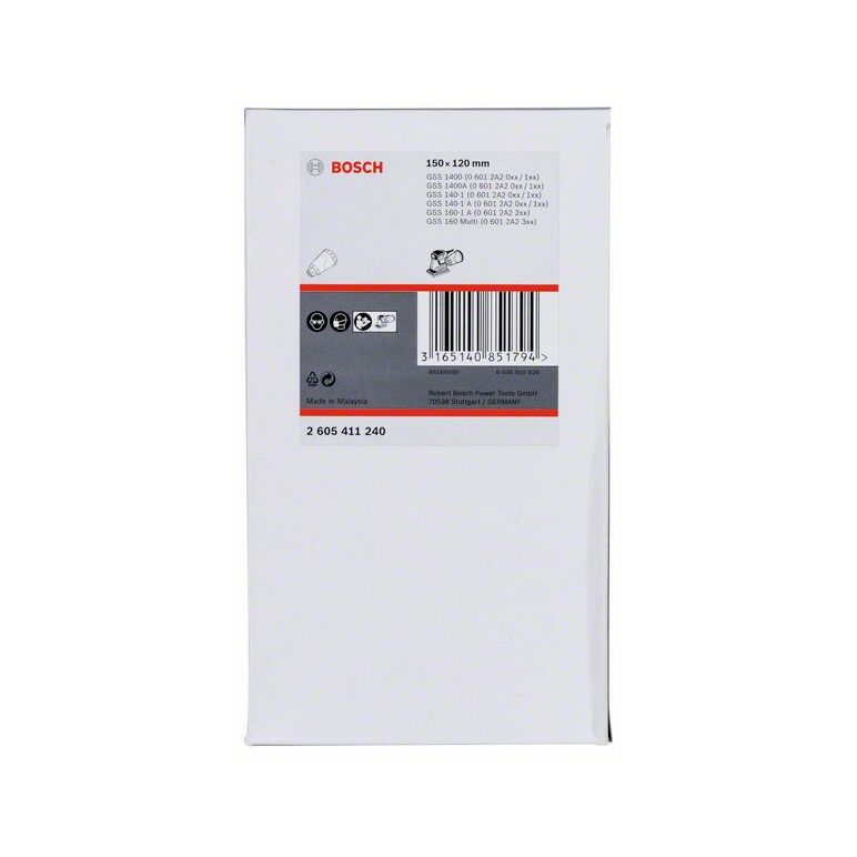 Bosch Staubbox mit Filter, 150 x 120 mm, schwarze Ausführung (2 605 411 240), image 