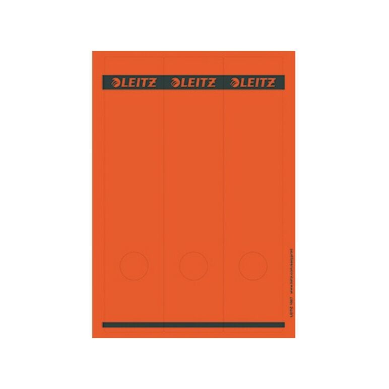 Leitz Ordneretikett 16870025 lang/breit Papier rot 75 St./Pack., image 