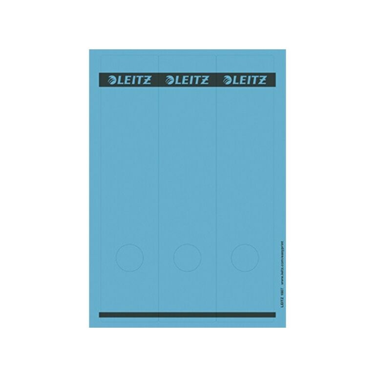 Leitz Ordneretikett 16870035 lang/breit Papier blau 75 St./Pack., image 
