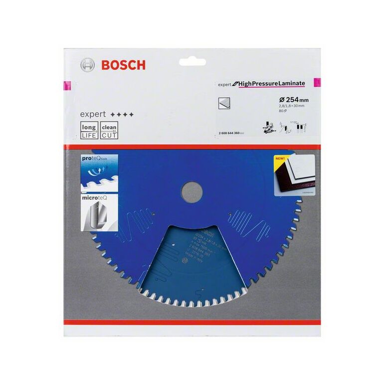 Bosch Kreissägeblatt Expert for High Pressure Laminate, 254 x 30 x 2,8 mm, 80 (2 608 644 360), image _ab__is.image_number.default
