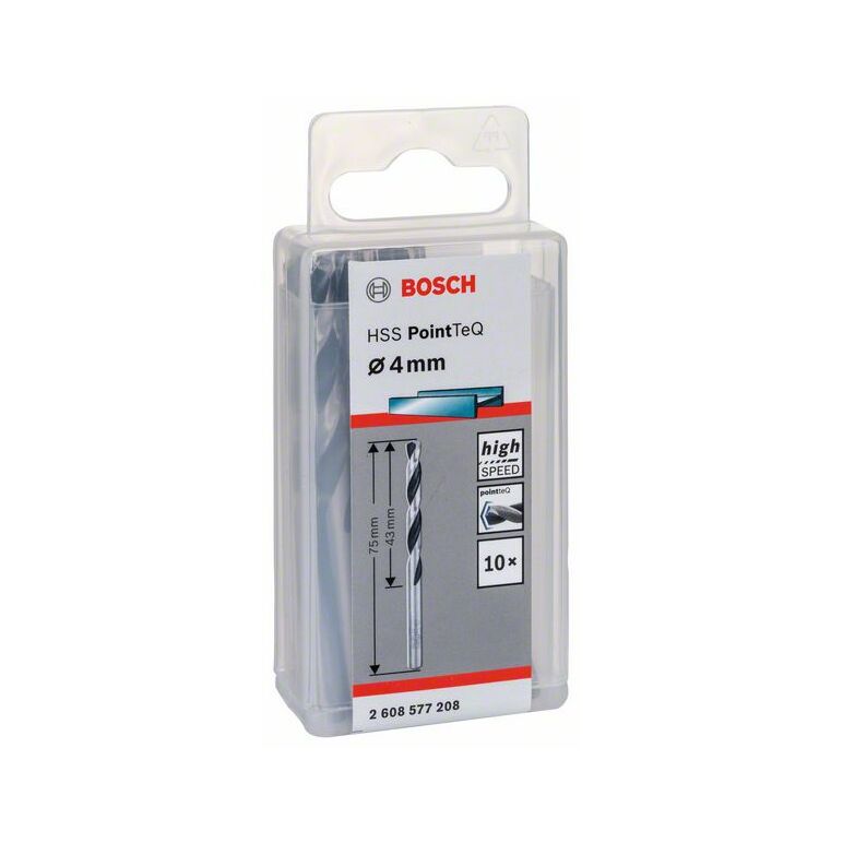 Bosch Metallspiralbohrer HSS PointTeQ, DIN 338, 4,0 mm, 10er-Pack (2 608 577 208), image 