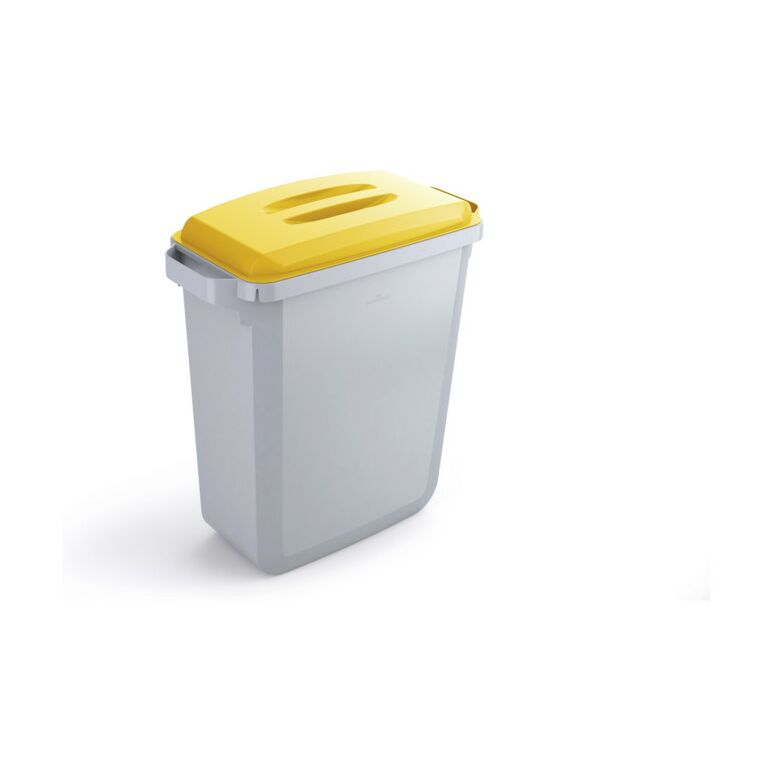 Durable Abfallbehälter DURABIN 60l Grau/Gelb, image 