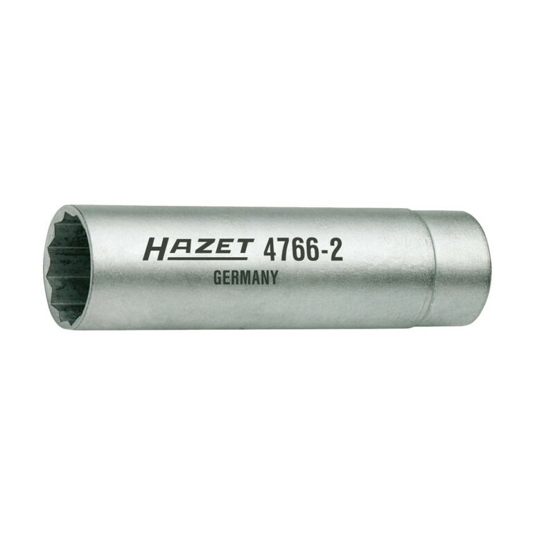 HAZET Zündkerzen-Schlüssel 4766-3 Vierkant hohl 10 mm (3/8") Außen-Doppel-Sechskant Profil 14 mm, image 