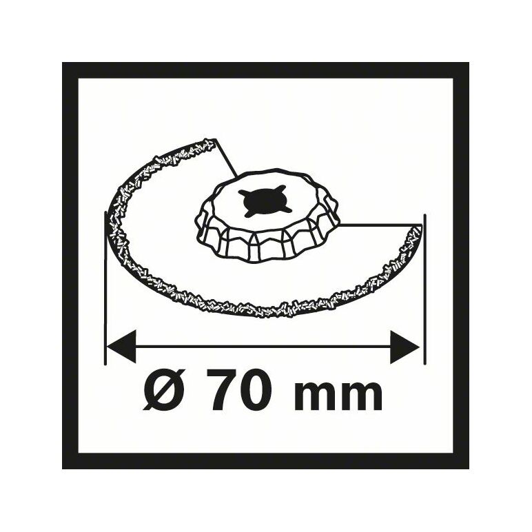 Bosch Carbide-RIFF Schmalschnitt-Segmentsägeblatt ACZ 70 RT5, 70 mm, 10er-Pack (2 608 664 486), image _ab__is.image_number.default