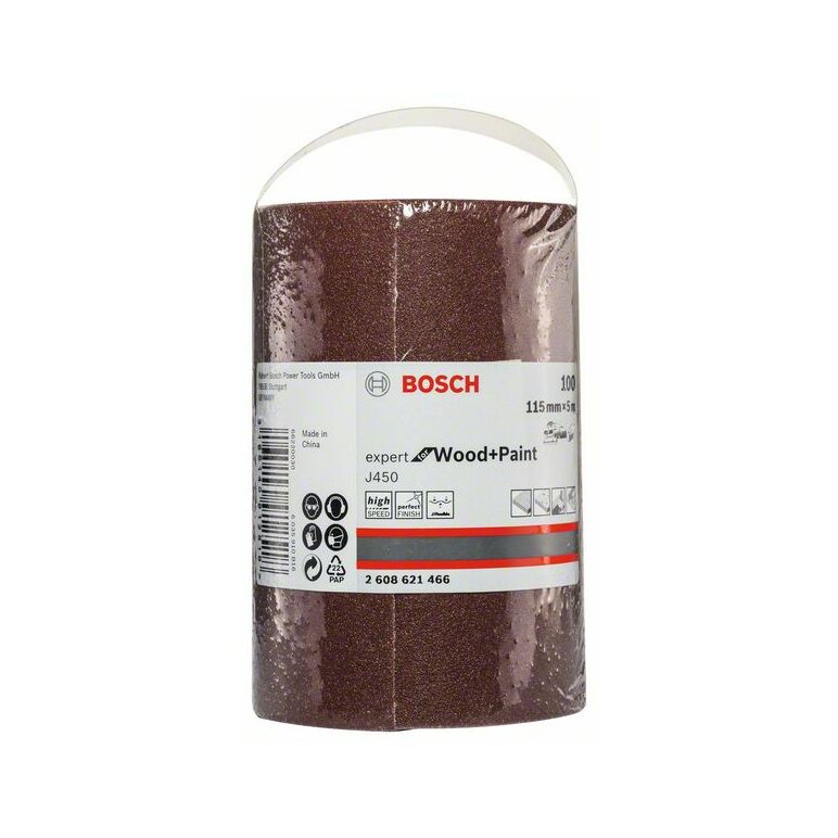 Bosch Schleifrolle J450 Expert for Wood and Paint, 115 mm x 5 m, 120 (2 608 621 467), image _ab__is.image_number.default