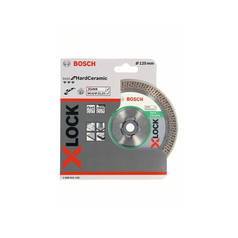 Bosch Diamanttrennscheibe X-LOCK Best for Hard Ceramic, 125 x 22,23 x 1,6 x 10 mm (2 608 615 135), image _ab__is.image_number.default