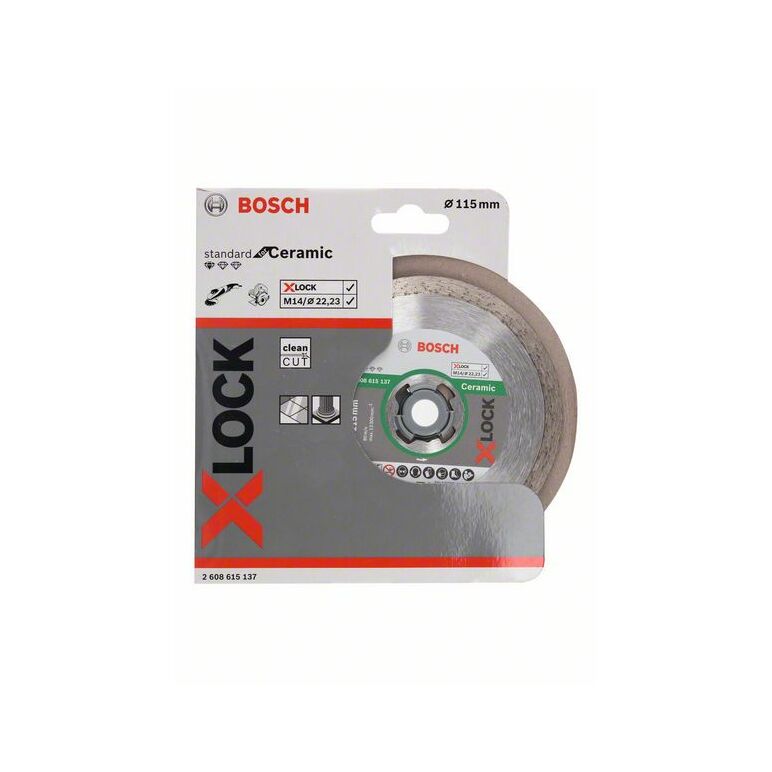 Bosch Diamanttrennscheibe X-LOCK Standard for Ceramic, 115 x 22,23 x 1,6 x 7 mm (2 608 615 137), image _ab__is.image_number.default