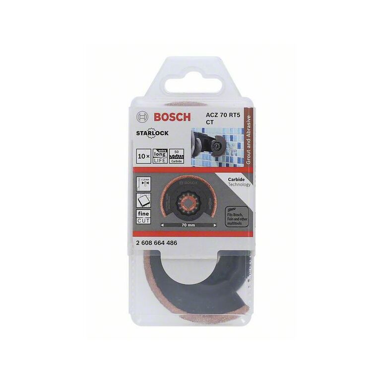 Bosch Carbide-RIFF Schmalschnitt-Segmentsägeblatt ACZ 70 RT5, 70 mm, 10er-Pack (2 608 664 486), image 