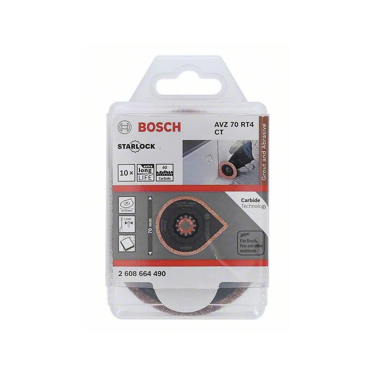 Bosch Carbide-RIFF Mörtelentferner AVZ 70 RT4, 70 mm, 10er-Pack (2 608 664 490), image 
