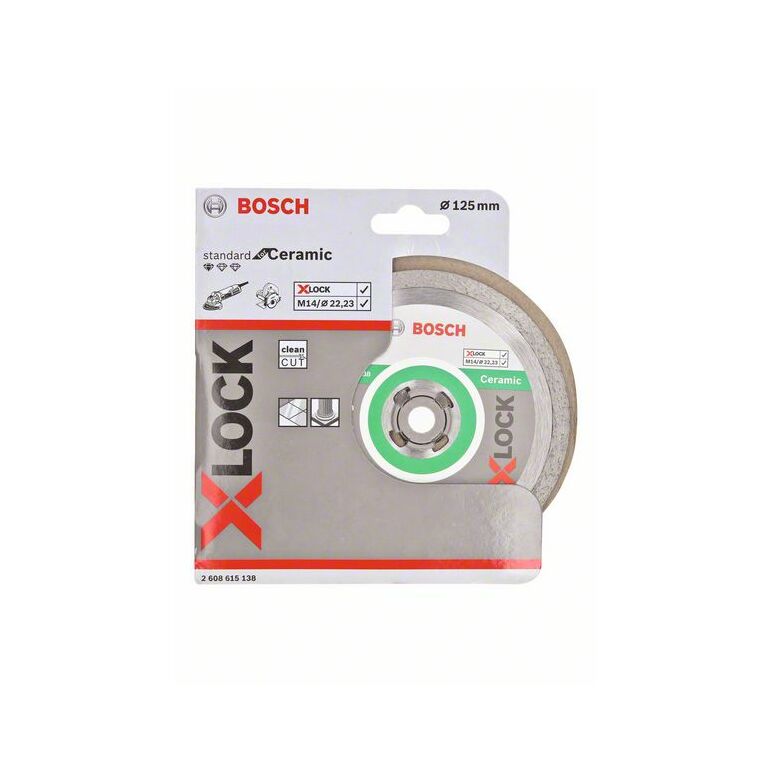 Bosch Diamanttrennscheibe X-LOCK Standard for Ceramic, 125 x 22,23 x 1,6 x 7 mm (2 608 615 138), image _ab__is.image_number.default