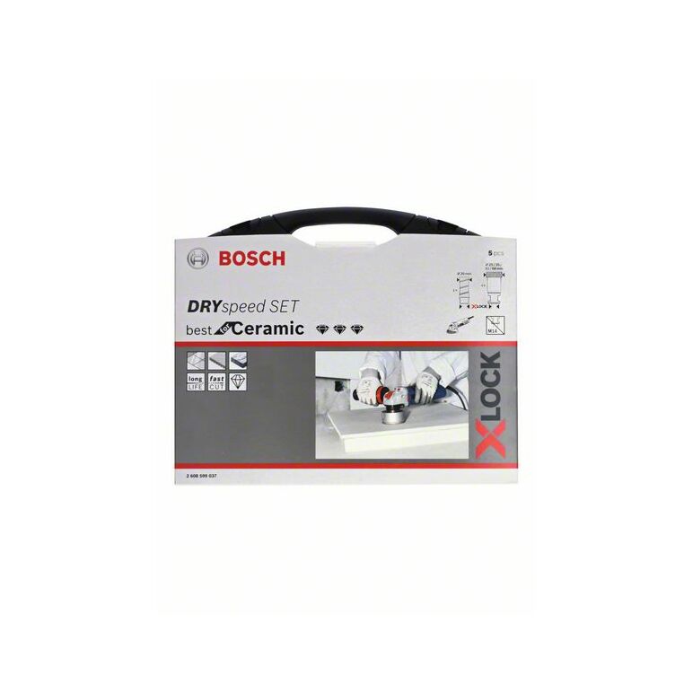 Bosch Diamanttrockenbohrer-Set X-LOCK Best for Ceramic Dry Speed, 20 - 68 mm, 5-teilig (2 608 599 037), image _ab__is.image_number.default