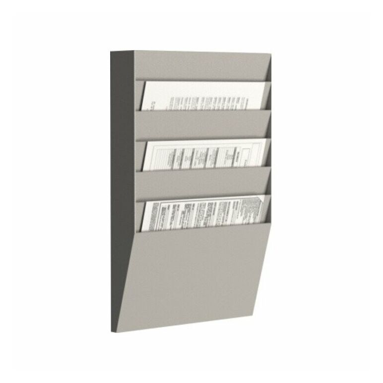 Paperflow Wand-Sortiertafel H 6F A4H1X6.02 DIN A4 grau, image 