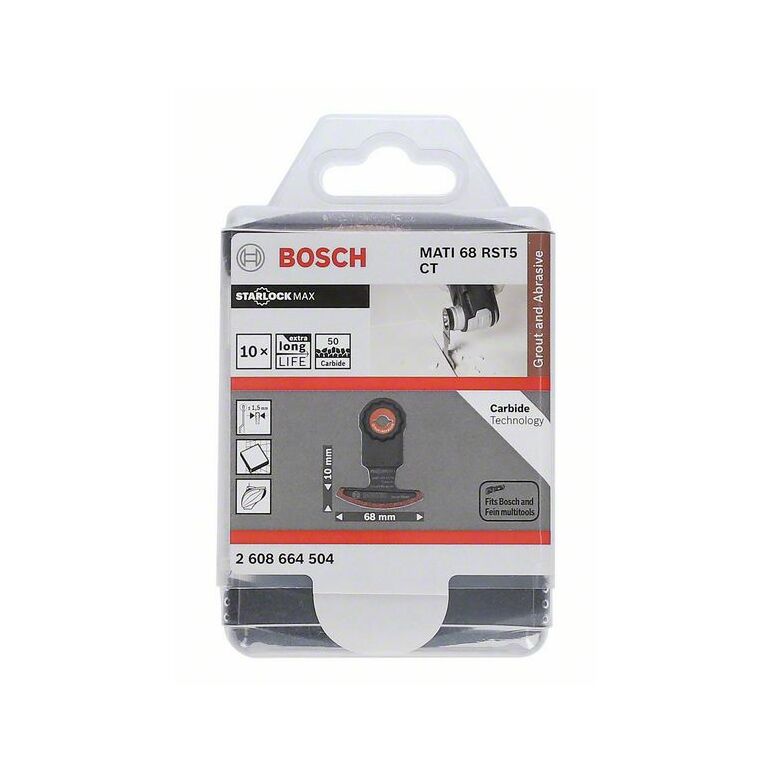 Bosch Carbide-RIFF Segmentsägeblatt MATI 68 RST5, 10 x 68 mm, 10er-Pack (2 608 664 504), image 