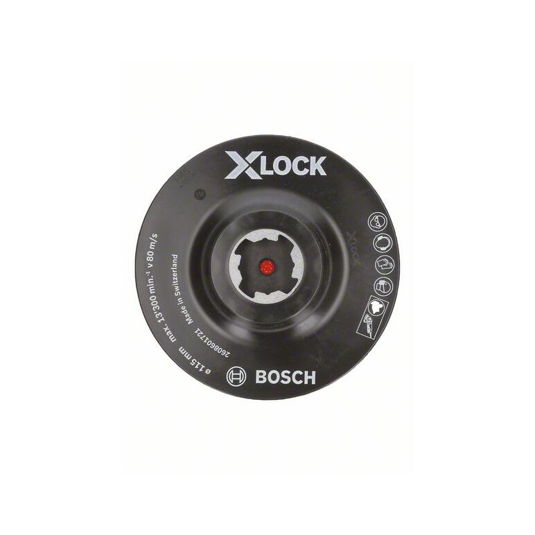Bosch X-LOCK Stützteller, mit Klettverschluss 115 mm (2 608 601 721), image 