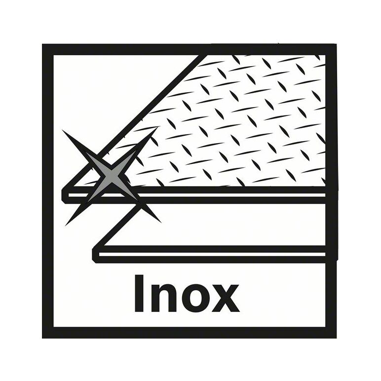 Bosch Trennscheibe X-LOCK gerade Expert for Inox+Metal AS 60 T INOX BF, 115 x 1 mm (2 608 619 263), image 