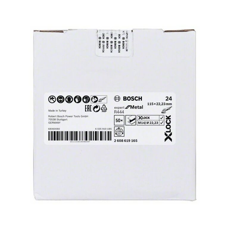 Bosch Fiberschleifscheibe R444 Expert for Metal, X-LOCK, 115 x 22,23 mm, K 24 (2 608 619 165), image _ab__is.image_number.default