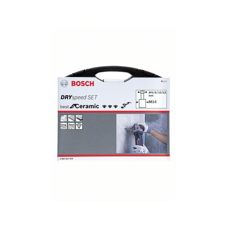 Bosch Diamanttrockenbohrer-Set Dry Speed, 4-teilig, 6 - 12 mm (2 607 017 579), image 