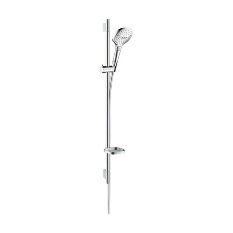 hansgrohe Brauseset SELECT E 120 3jet RAINDANCE Brausestange Unica´S Puro 650 mm weiß/chrom, image _ab__is.image_number.default