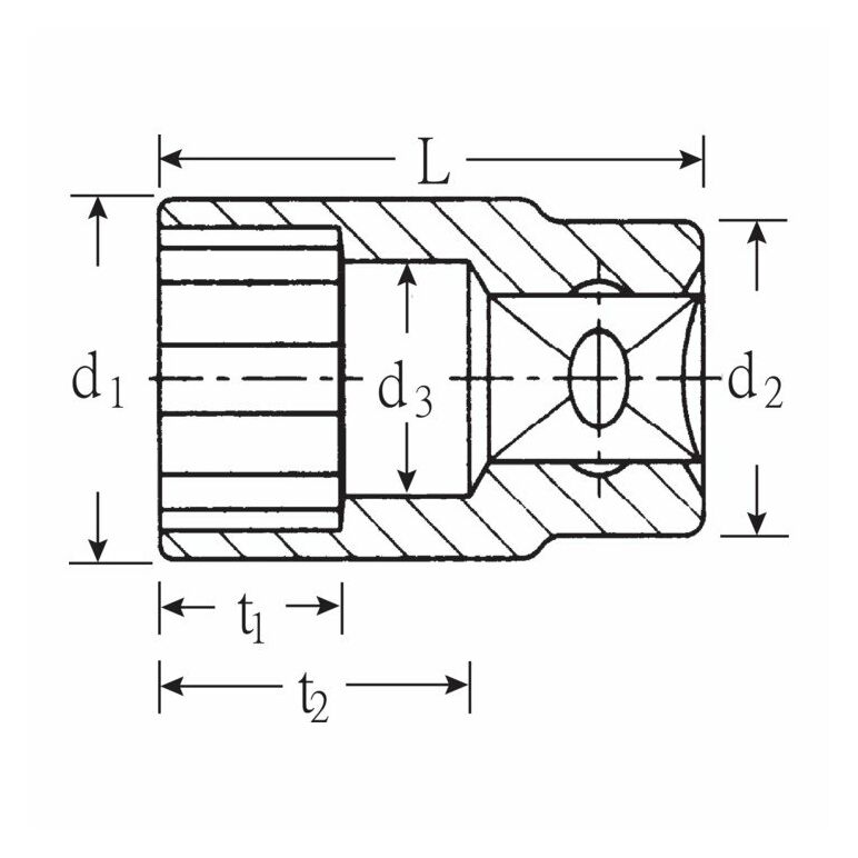 Stahlwille 3/8" (10mm) Steckschlüsseleinsatz SW.20mm L.34mm d2 20 mm, image _ab__is.image_number.default