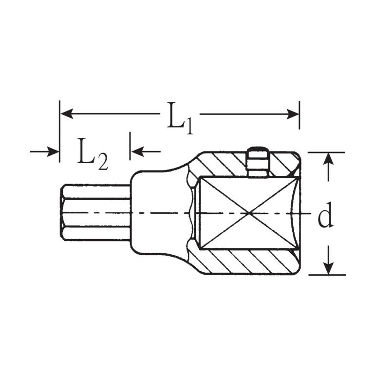 Stahlwille 3/4" (20mm) INHEX-Einsatz SW.17mm L.80mm, image _ab__is.image_number.default