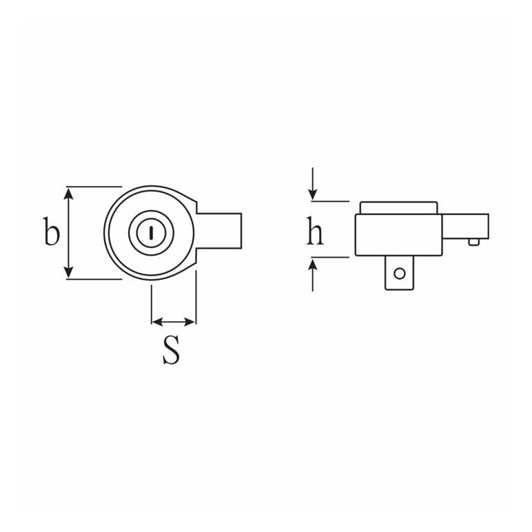 Stahlwille Feinzahn-Einsteckknarre Gr.10 Außen-4kant 1/2" Wkz.Aufn.9x12mm max.Drehmoment 100N·m, image _ab__is.image_number.default