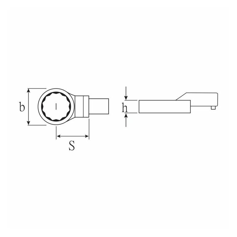 Stahlwille Ring-Einsteckwerkzeug SW.41mm Wkz.Aufn.22x28mm, image _ab__is.image_number.default