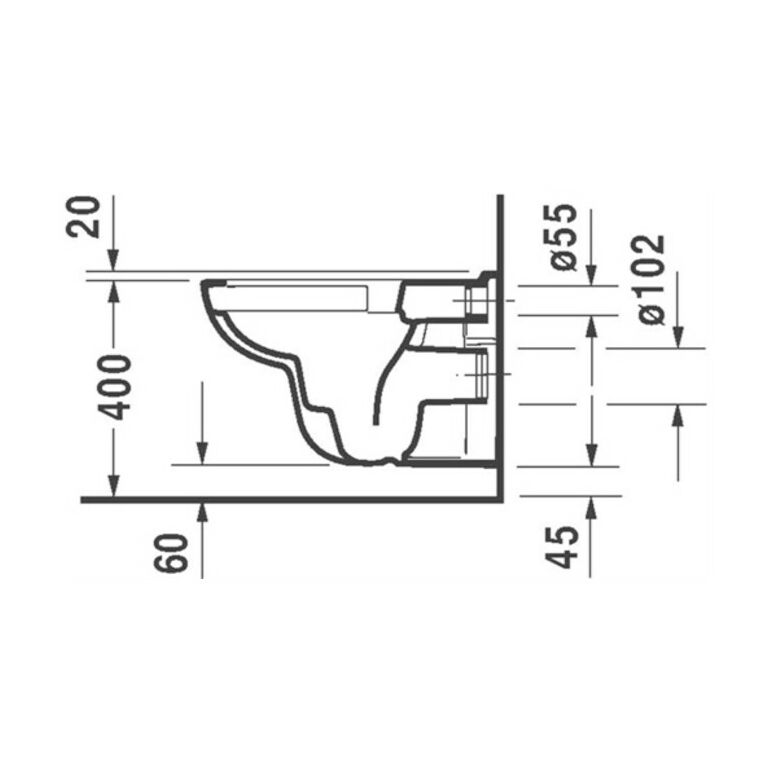 Duravit Wand-WC RIMLESS D-CODE tief, 355 x 540 mm weiß, image _ab__is.image_number.default