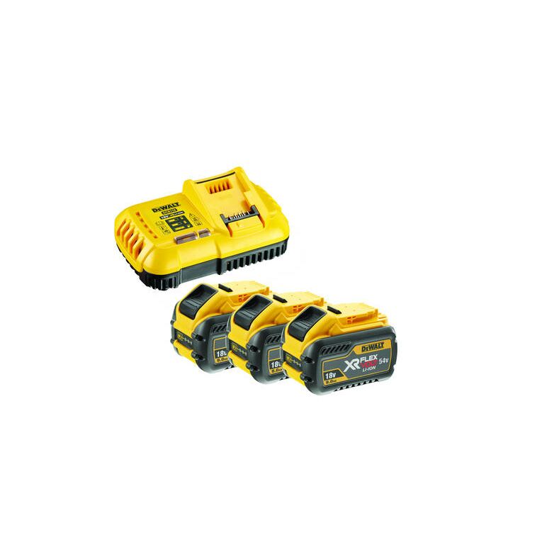 DeWalt DCB118X3 Li-Ion Akku Starter-Set 18 / 54V + 3x Akku 9,0Ah + Ladegerät, image 