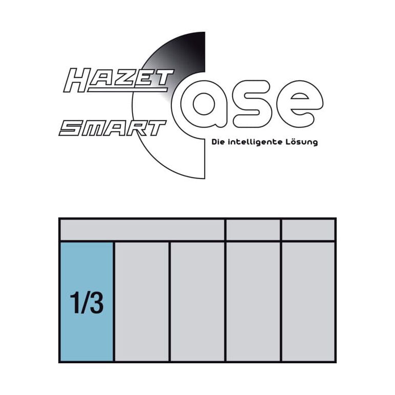 HAZET Steckschlüssel-Satz 880/17 Vierkant hohl 10 mm (3/8 Zoll) Außen-Sechskant-Tractionsprofil Anzahl Werkzeuge: 17, image _ab__is.image_number.default