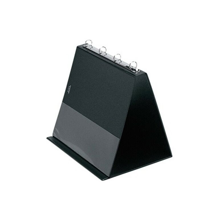 Veloflex Tischflipchart 4101080 DIN A4 quer 4Ringe 10Hüllen schwarz, image 