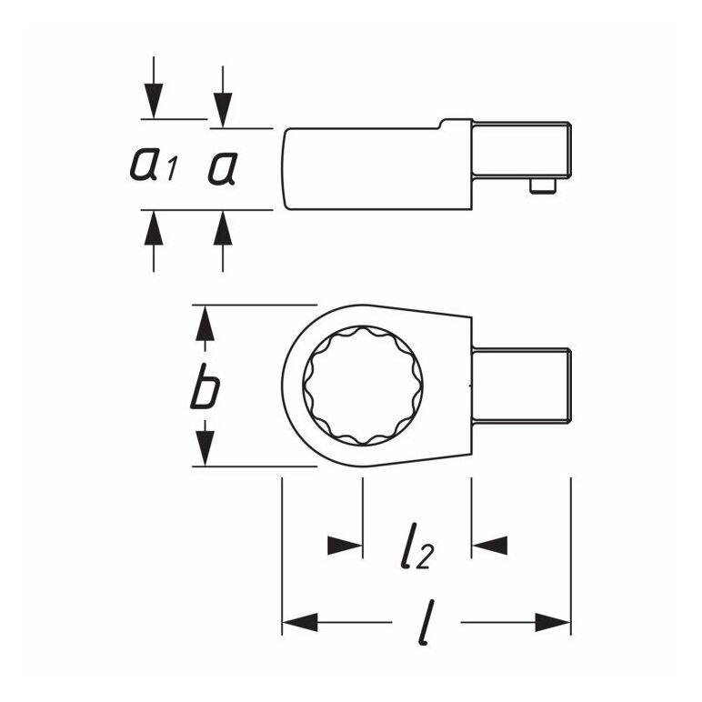 HAZET Einsteckringschlüssel, 9x12 mm, image _ab__is.image_number.default