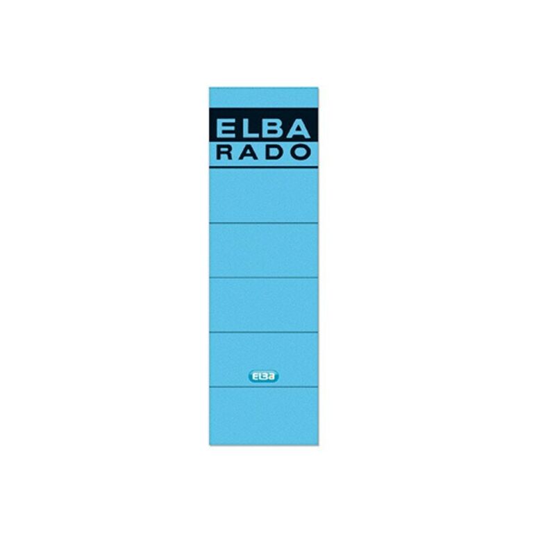 ELBA Ordneretikett 100420952 breit/kurz sk blau10 St./Pack., image 