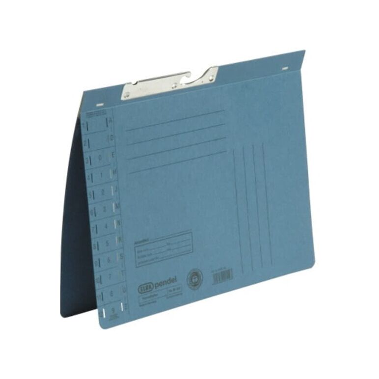 ELBA Pendelhefter 100560086 DIN A4 Amtsheftung 320g Karton blau, image 