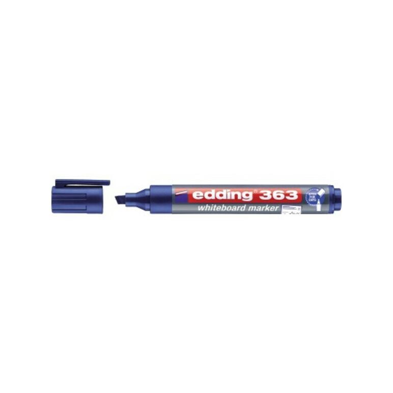 edding Whiteboardmarker 363 4-363003 1-5mm Keilspitze blau, image 