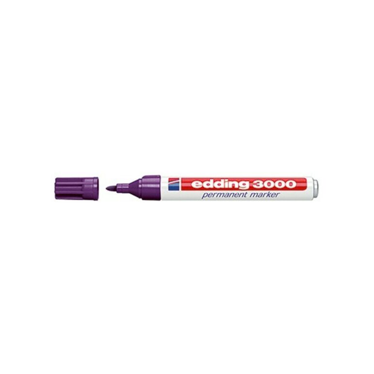 edding Permanentmarker 4-3000008 1,5-3mm Rundspitze violett, image 