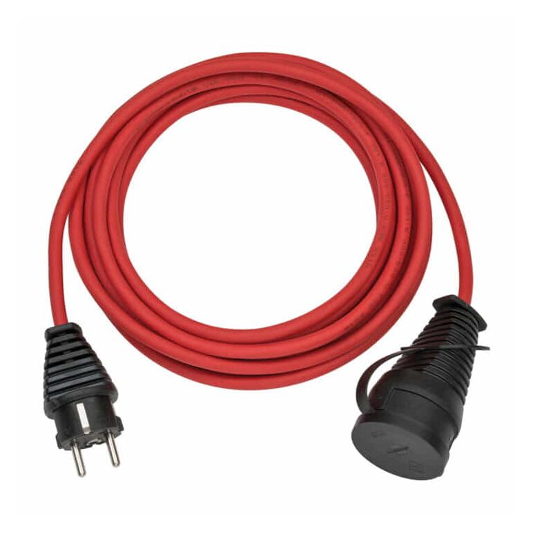 Brennenstuhl BREMAXX® Verlängerungskabel 5m Kabel in rot, für den kurzfristigen Einsatz im Außenbereich, image 