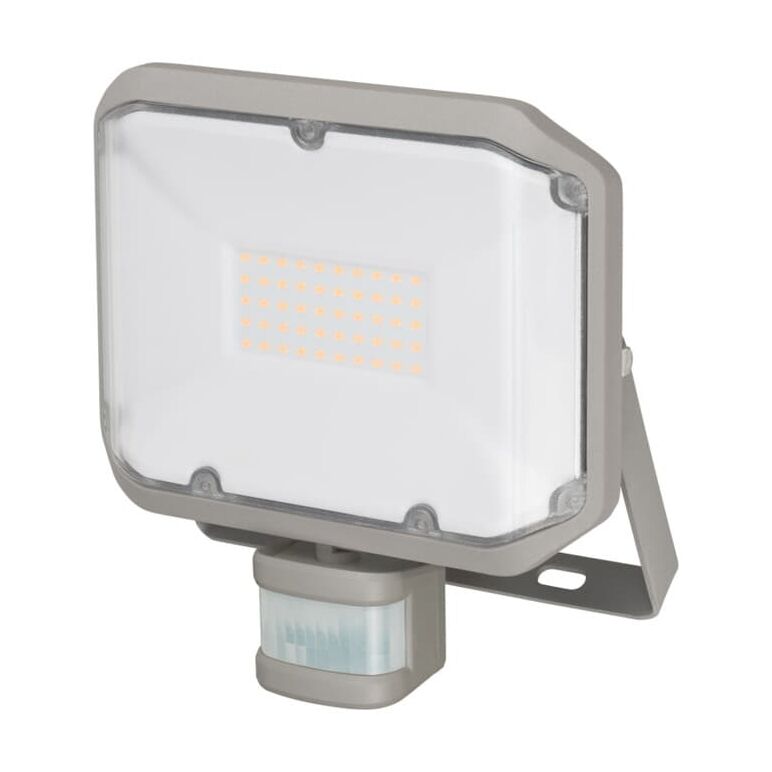 Brennenstuhl LED Strahler AL 3050 mit PIR / LED Fluter für außen mit Bewegungsmelder 3110 Lumen (LED-Außenstrahler zur Wandmontage, 30W, warmweißes Licht 3000K, IP44), image 