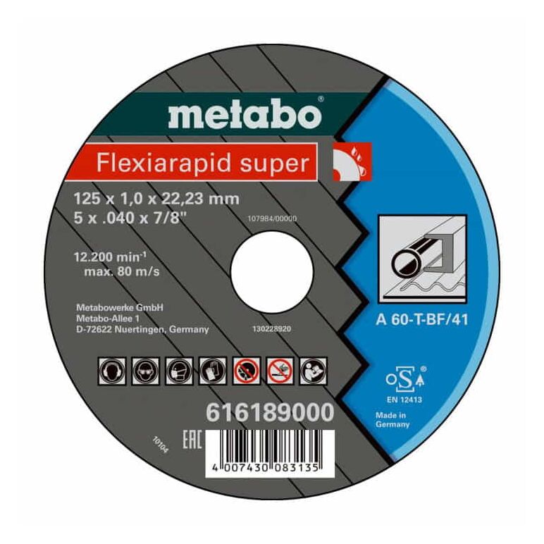 Metabo Trennscheibe A 60-T / A 46-T "Flexiarapid Super" Stahl, image _ab__is.image_number.default