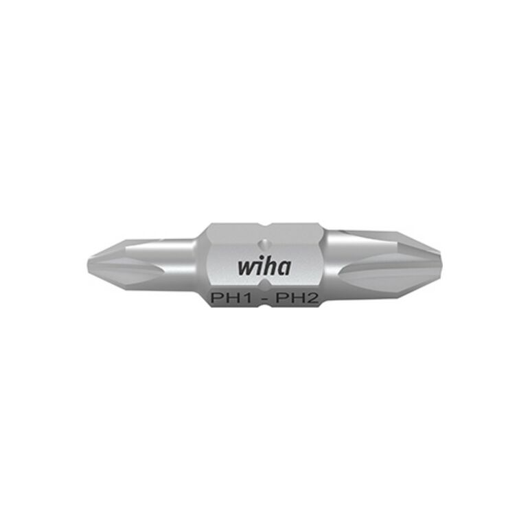 Wiha Bit Set Doppelbit Phillips 10-tlg. in Box PH1, PH2 Bit 30 mm, image 