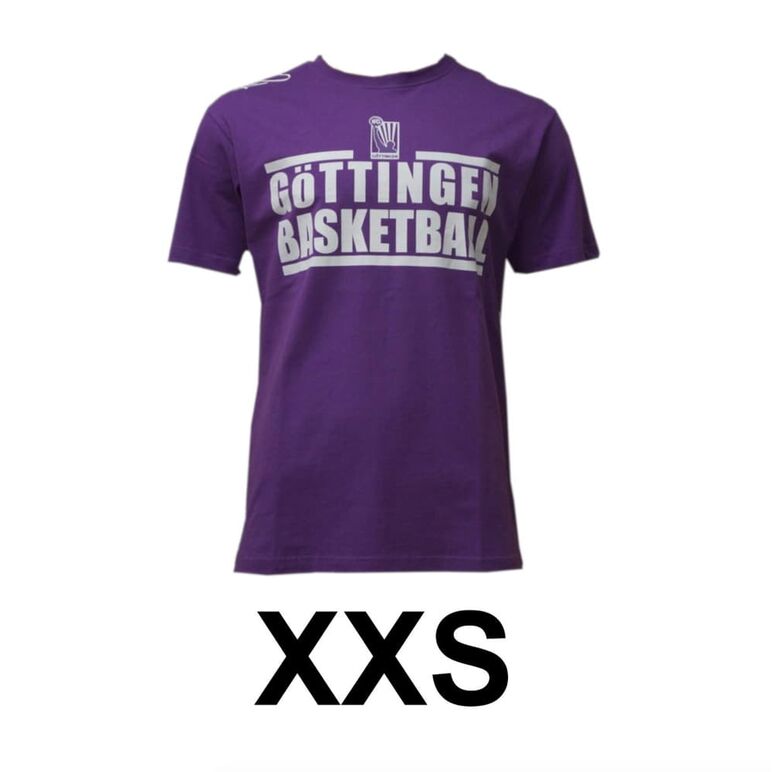 Basketball T-Shirt Göttingen BG Veilchen Größe XXS Lila 100% Baumwolle K1X, image 