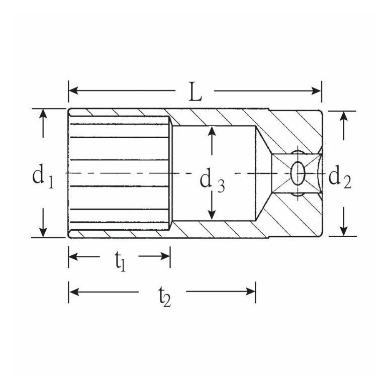 Stahlwille 51 Steckschlüsseleinsätze, Länge 83 mm, image _ab__is.image_number.default