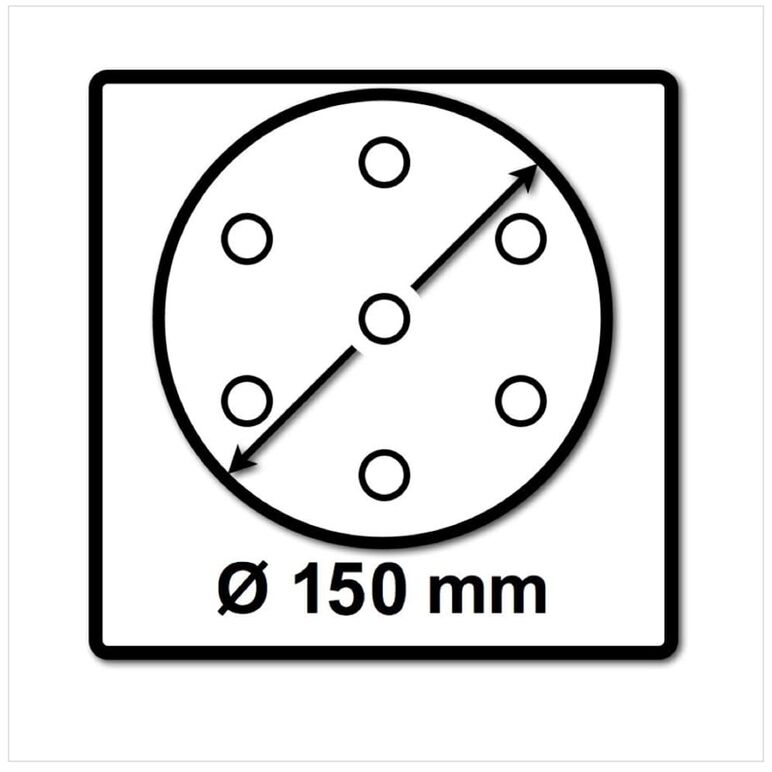 Festool STF D150/16 Schleifscheiben 150 mm Granat P150 GR / 100 Stück ( 496980 ), image _ab__is.image_number.default