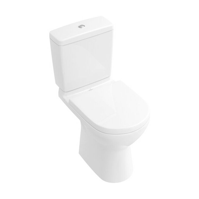 Villeroy & Boch Stand-WC O.NOVO tief, 360 x 670 mm Abgang waagerecht weiß, image 
