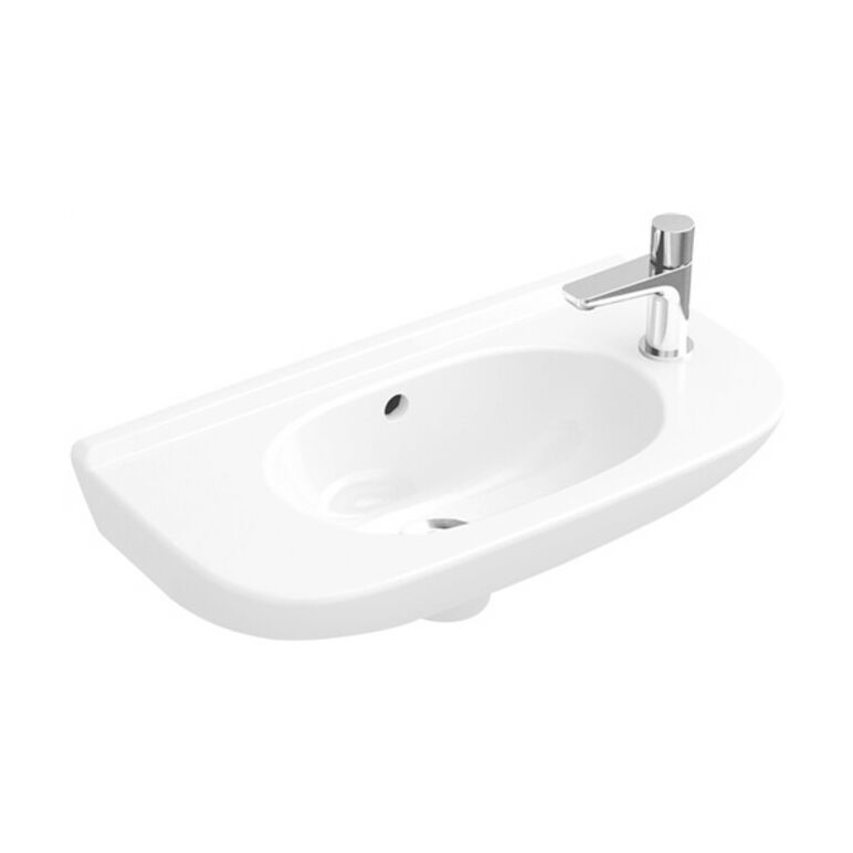 Villeroy & Boch Handwaschbecken Compact O.NOVO 500 x 250 mm mit Überlauf weiß, image 