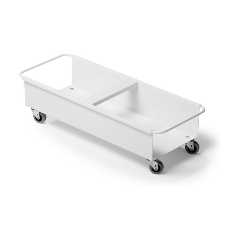 Durable Abfallbehälter SQUARE TROLLEY DUO 40l weiss, image 