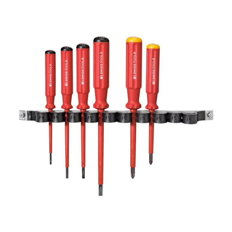 PB Swiss Tools Elektriker-Schraubendreher-Sortiment, vollisoliert, Schlitz und Phillips, 6-teilig, image 