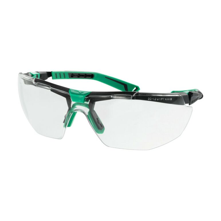 Schutzbrille 5X1030000 EN 166,EN 170 FT KN Bügel dunkelgrau/grün,Scheibe klar, image 