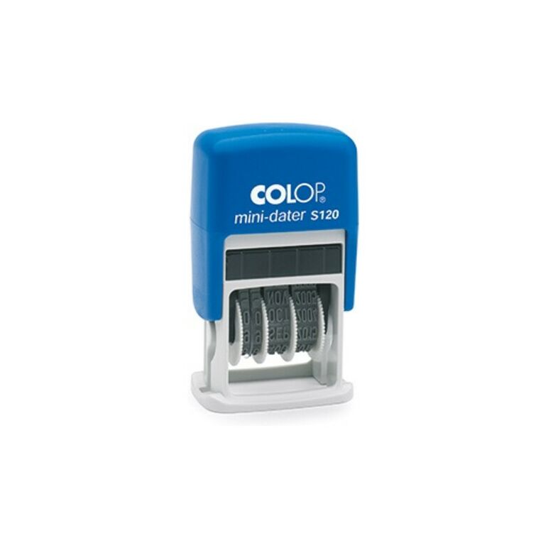 COLOP Datumstempel mini-dater S120 1452000200 24mm Kunststoff blau, image 