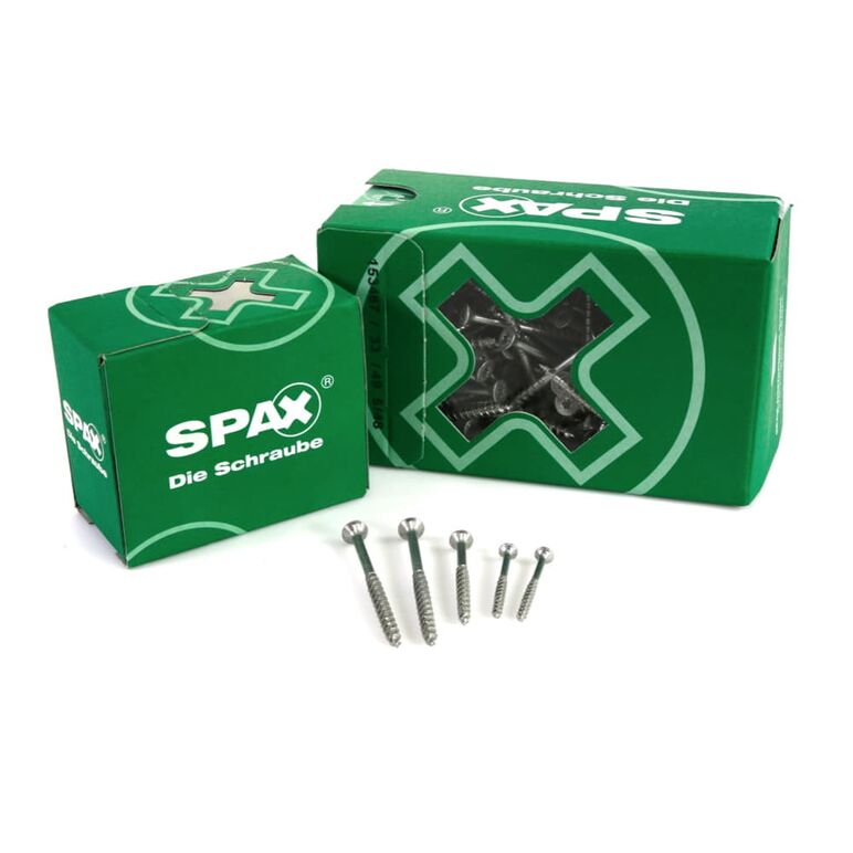 SPAX Universalschraube 4,0 x 60 mm 100 Stk. TORX T-STAR plus T20 WIROX Senkkopf Teilgewinde 4Cut-Spitze 0191010400603, image 